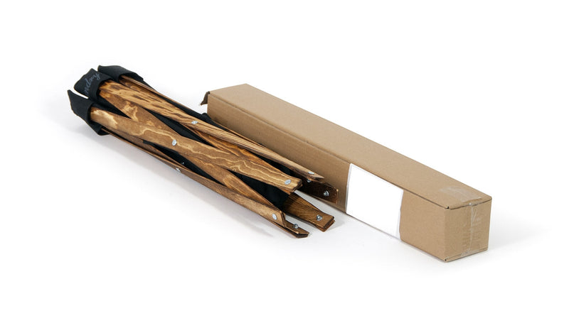 Portabiancheria in Legno di Pino 40x40x70 cm Fumer Maya Noce