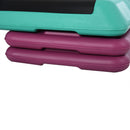 Stepper per Aerobica 110x40x20 cm Antiscivolo e Regolabile su 3 Livelli in Plastica Multicolore   