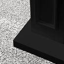 Camino Elettrico da Terra 89,5x90,5x28 cm Jefferson in Legno Nero      