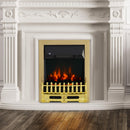 Camino Elettrico da Incasso o Terra 48x19x59 cm 2000W Oro 