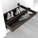 Porta Scarpe per Interno Armadio per Armadio 80 cm in Acciaio Emuca Moka