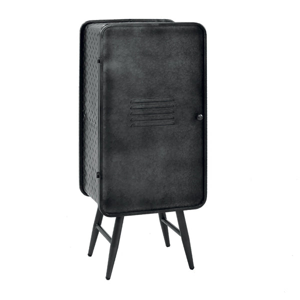 acquista Weinkeller aus Metall für 6 Personen 44 x 30 x 107 cm Adami Loker Schwarz