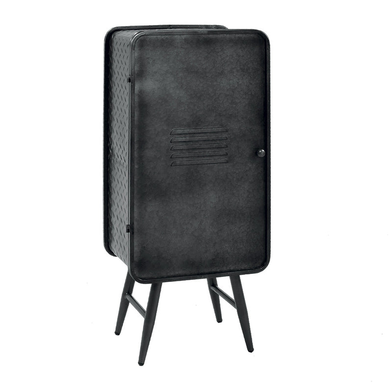Cantinetta 6 Posti in Metallo 44x30x107cm Loker Nera