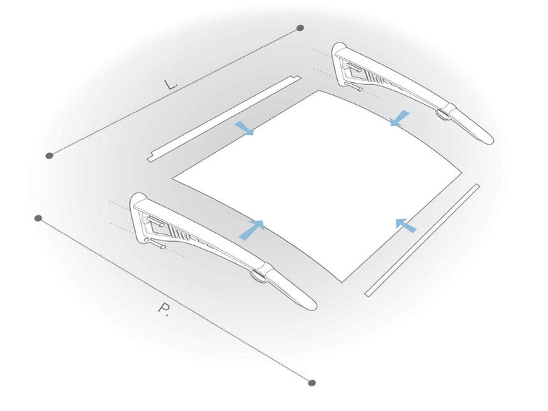 Pensilina Tettoia in Policarbonato Alveolare Fumè Masi Marrone Varie Misure