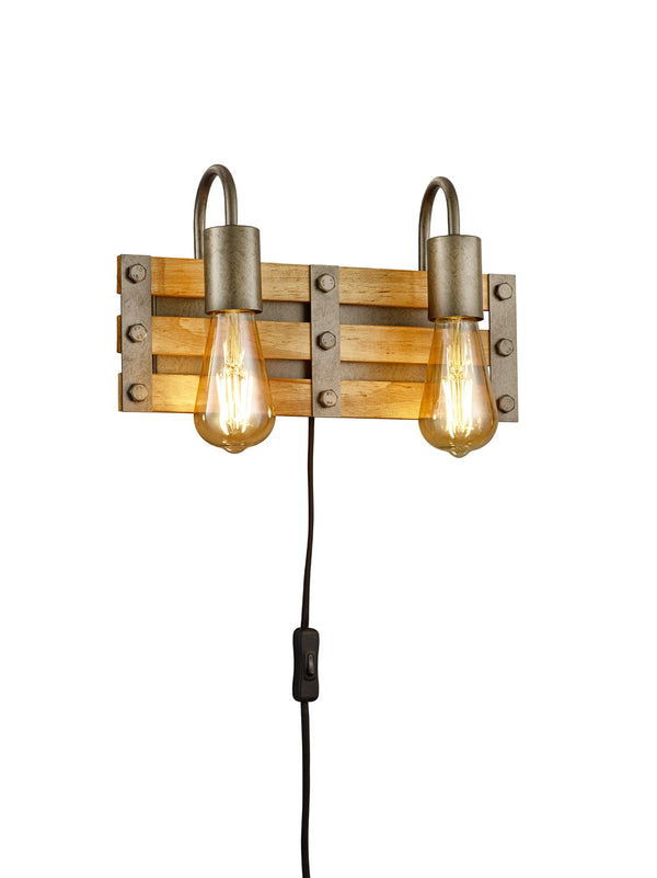 Applique da Interno Attacco E27 in Metallo Nickel Anticato prezzo