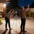 Telescopio Astronomico 70mm con 2 Lenti Oculari e Adattatore Smartphone Bianco e Nero      