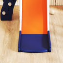 Set Scivolo per Bambini 5 in 1 con Canestro Scaletta Telescopio e Contenitori 178x70x86 cm in HDPE e PP Blu scuro      