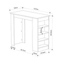 Tavolo da Pranzo Penisola 117x54x101,8 cm in MDF Swallow Rovere 