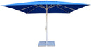 Ombrellone da Giardino 4x4m in Alluminio Palo Ø60 mm Telo in Poliestere Brera Blu
