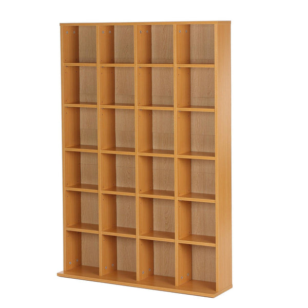 Bücherregal 24 Fächer Naturholz 130,5x89x20 cm sconto
