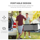 Set 2 Sedie Sdraio 96,5x58x91,5 cm in Alluminio Grigio