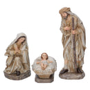 Natività resina set 11pz oro cm xh20