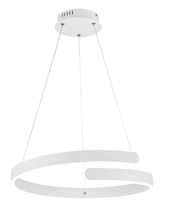 online Lampada a Sospensione da Interno a LED SMD in Metallo Bianco Opaco