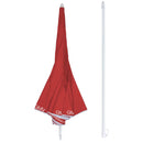 Ombrellone da Giardino Ø160 cm Palo Ø32 mm Gian Marco Venturi Rosso