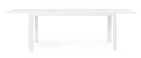 Tavolo da Giardino Allungabile 160/240x90x75 cm in Alluminio Hilde Bianco