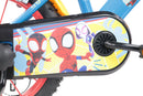 Bicicletta per Bambini 16" Marvel Spidey Freni Caliper e Stabilizzatori in Acciaio Hi-Ten Azzurro