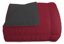Trapunta Invernale Doubleface 300gr Bordeaux\/Grigio Scuro
