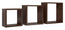 Set 3 Mensole da Parete Cubo in Fibra di Legno Incubo Wengè