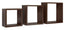 Set 3 Mensole da Parete Cubo in Fibra di Legno Incubo Wengè