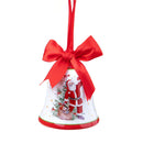 Set 3 Campane Decorative con Babbo Natale da Appendere 10 cm in Ceramica