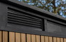 Casetta Box da Giardino 216x218x226 cm Keter Signature Venetian Pent 7x7 Effetto Legno Marrone e Antracite      