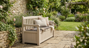 Panchina Contenitore da Giardino 140x60x84 cm in Resina Keter Eden Bench Beige