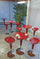 Stehtisch in Red Abs mit Gasfeder Tosini HC 170R