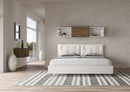 Letto Matrimoniale Imbottito in Similpelle Appia Large Bianco Varie Misure