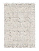 Tappeto 140x200 cm Senuri in Tessuto Beige