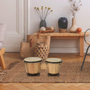 Bongo Set 7" e 8" in Legno con Custodia 