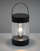 Lampada da Tavolo da Esterno a LED SMD in Tessuto Nero Opaco