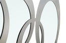 Specchio Celtic 119x1,5x58 cm in Ferro e MDF Argento