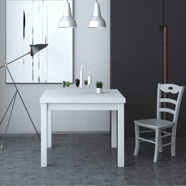 prezzo Tavolo allungabile 90/180x90 cm Firenze bianco frassinato