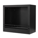 Camino a Bioetanolo da Pavimento 121x38x108 cm Truman Bianco Effetto Marmo