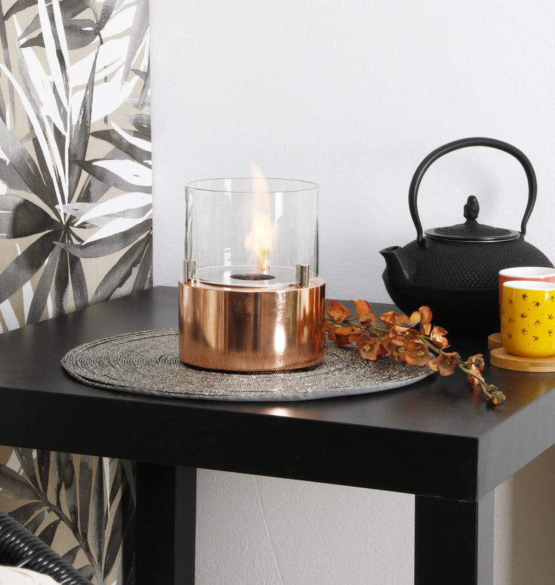 Camino a Bioetanolo da Tavolo Ø13x15,8 cm Vannini Giotto Candle Rosè