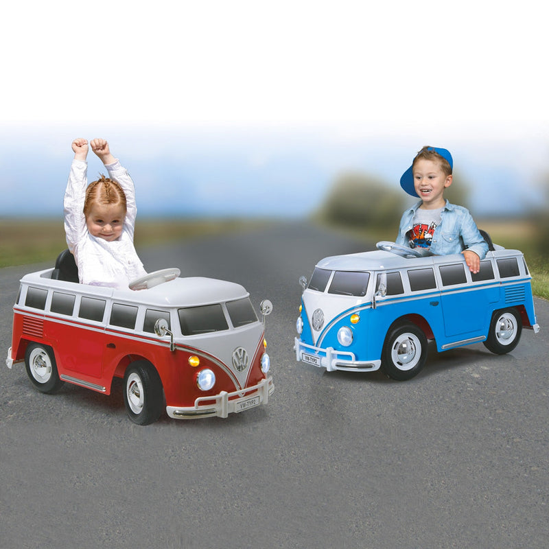 Macchina Elettrica per Bambini 12V con Licenza Volkswagen Mini Van con Radiocomando