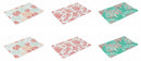 Set 6 Tovagliette 45x30 cm in Plastica Villa d'Este Home Tivoli Coral Vari Colori