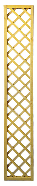 Set 2 Pannelli Grigliati per Rampicanti 30x180 cm in Legno Naturale