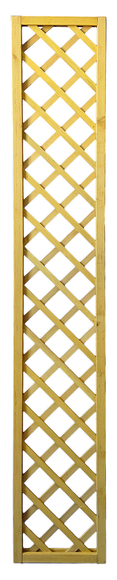 Set 2 Pannelli Grigliati per Rampicanti 30x180 cm in Legno Naturale