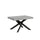 Tavolo Allungabile 140-400x90x77 cm Volantis Cemento Telaio Antracite
