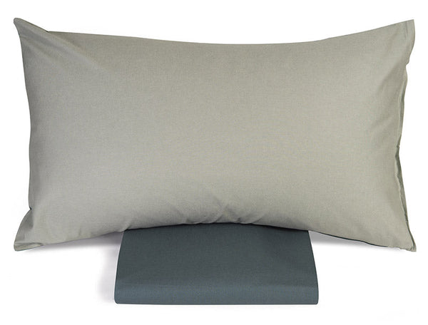 sconto Doppelseitiger Bettbezug mit Mitera Giada Ruppia und Rayong-Kissenbezügen in verschiedenen Größen