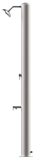 Doccia Solare da Giardino 28L Miscelatore e Lavapiedi Tevere X Satinato