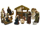 Presepe Natività 12 Pezzi 30 cm con Capanna