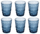 Set 6 Bicchieri Acqua Nobilis in Vetro VdE Tivoli 1996 Blu