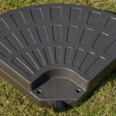 Base per Ombrellone da Giardino Ø100x10,5 cm in HDPE Marrone