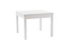Tavolo da Pranzo Allungabile a Libro in Melamina 100/200x100x78cm TFT  Raff Bianco Lucido