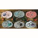 Servizio Piatti 18 Pezzi in Gres Villa d'Este Piper