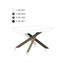 Tavolo Allungabile 200/304x90 cm Volantis Cashmere Gambe Multicolore 4/C      