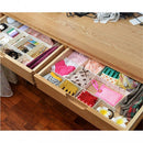 Set 2 Divisori Organizer 130x435mm Componibili per Cassetti in Plastica Verde