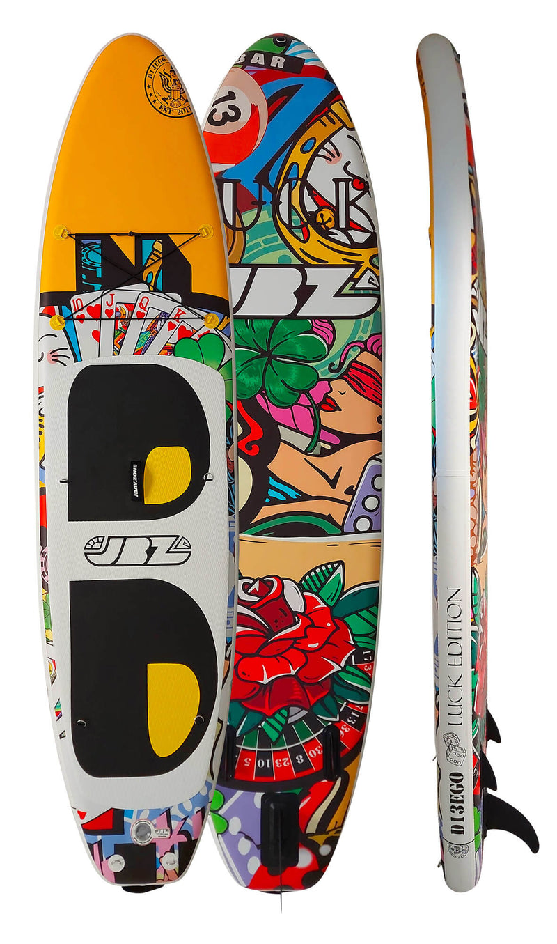 SUP Tavola Stand Up Paddle Gonfiabile 320x81x15 cm con Pagaia Zaino e Accessori Jbay.Zone D13EGO Special Edition